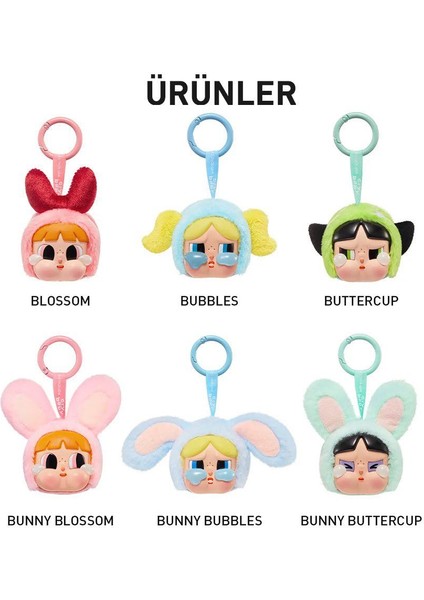 pop mart crybaby powerpuff gırls serisi