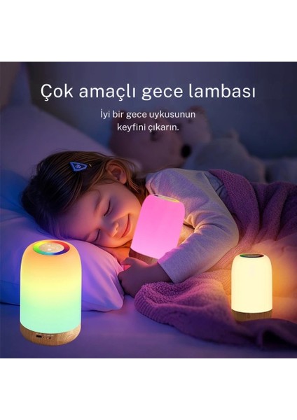 Şarjlı Gece Lambası Masa Lambası Dokunmatik Şarj Edilebilir Kısılabilir Rgb indirimleri