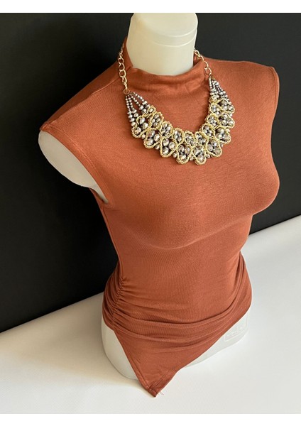 Kadın Farklı Renklerde 2'li Paket Kolsuz Boğazlı Asimetrik Kesim Fit Elbise