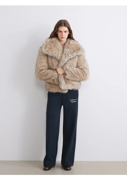 Xsıde Kahverengi Ceket Yaka Kadın Kürk Mont fiyatları