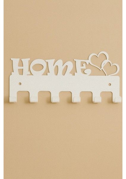Home Yazılı Kalpli Metal Anahtarlık Askısı | Duvar Tipi Anahtar Organizer modelleri