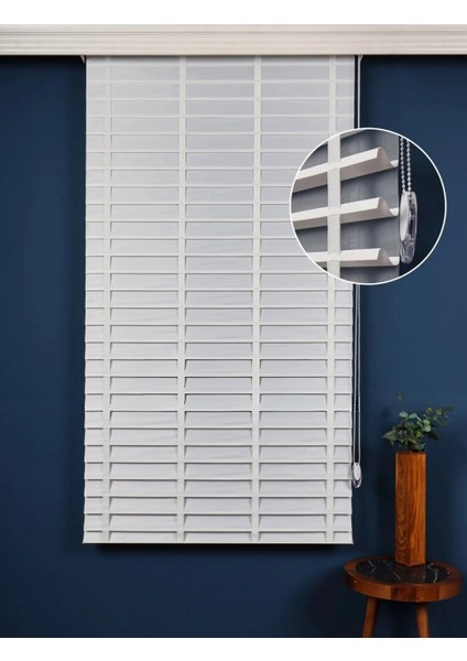 Picasso Shadow Silüet Kumaş Jaluzi Store Perde, Alüminyum Kasalı Yüksek Kaliteli - Beyaz 96575/SHADOW modelleri