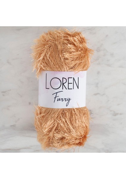 Loren Furry Bej El Örgü Ipi - RF0054 - 34061