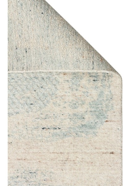 Exotic Beıge Teal, %100 El Dokuması, Yün, Viskon ile Üretilmiş Kendinden Desenli Salon Halısı fiyatları