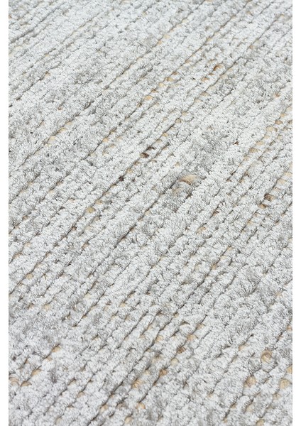 Toronto Grey, %100 El Dokuma, Yün ve Viskon Karışımlı Country Tarzı Salon Oturma Odası Halısı fırsatları