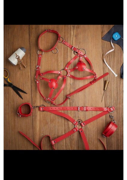 Fantezi Body-Harness Body - L/xl - Kırmızı indirimleri