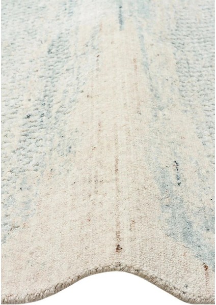 Exotic Beıge Teal, %100 El Dokuması, Yün, Viskon ile Üretilmiş Kendinden Desenli Salon Halısı fırsatları