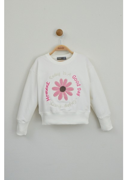 Pembe Çiçek Detaylı Kız Çocuk Takımı fiyatları