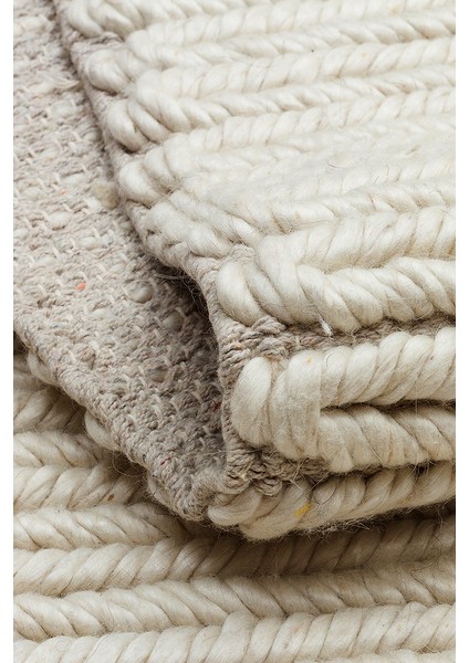 Wolly Ivory, %100 Yün Kullanılarak El Işçiliğiyle Örülmüş, Yumuşak Dokulu Bohem Halı indirimleri