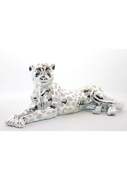Polyester Oturan Kaplan Figürü