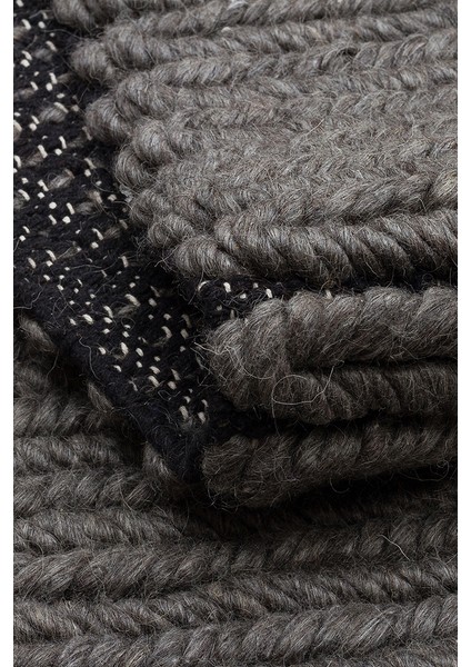 Wolly Grey, %100 Yün Kullanılarak El Işçiliğiyle Örülmüş, Yumuşak Dokulu Bohem Halı indirimleri