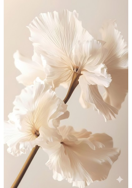 |soft|krem Renk Çiçekli Zarif Kombini |çerçeveli Cam Tablo 3lü Dikey fiyatları