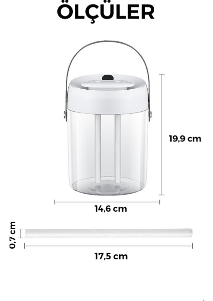 1500 Litre Typ-C Girişli Işıklı Ultrasonik Hava Nemlendirici Buhar Makinesi Dijital modelleri
