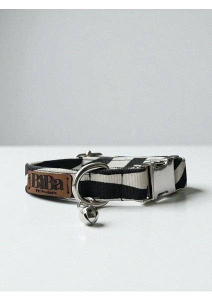 Zebra Zilli Kedi Boyun Tasması