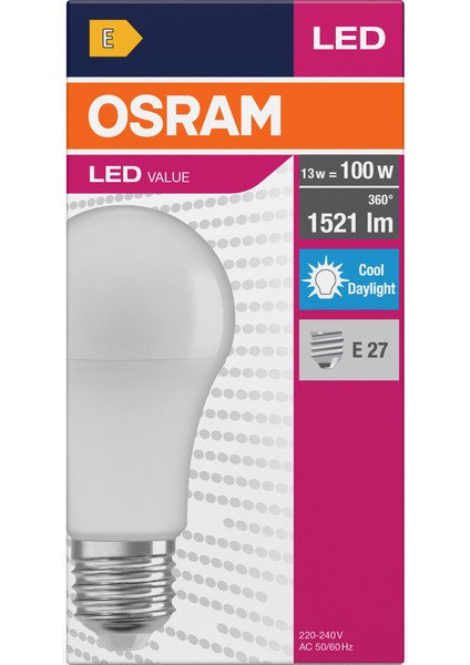 13W LED Ampul 6500K Beyaz Işık – Ev Aydınlatması Için Yüksek Parlaklık 5 Adet