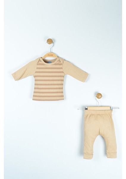 Ayıcık Nakışlı Müslin Bebek Takım Üç Parça (6-24 Ay) fiyatları