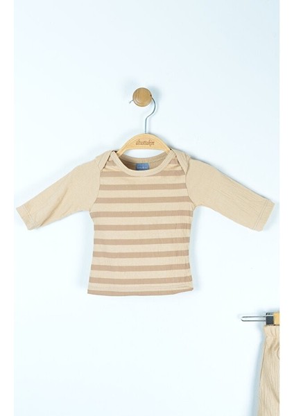 Ayıcık Nakışlı Müslin Bebek Takım Üç Parça (6-24 Ay) fırsatları