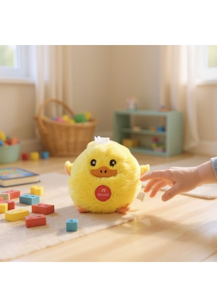 Civciv Sesi Çıkaran 12 cm Peluş Oyuncak