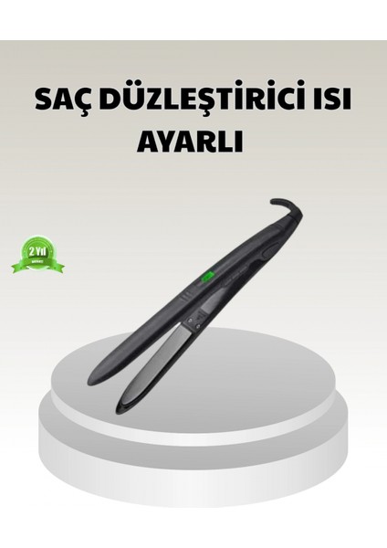 Ieg® Dijital Ekranlı Isı Ayarlı Saç Düzleştirici – Titanyum Plaka, Seyahat Dostu Tasarım