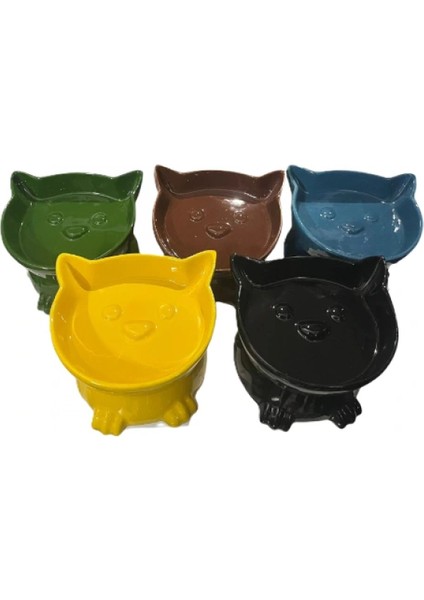 Ieg® Ayaklı Kulaklı Seramik Mama Kabı