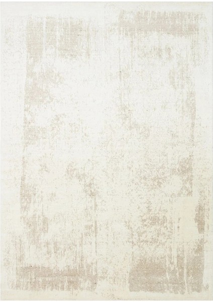 Grace Whıte Beıge, Kendinden Desenli Yün, Viskon ve Pamuk Karışımlı Desenli Zarif Salon Halısı