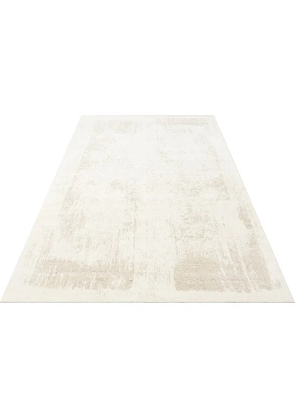 Grace Whıte Beıge, Kendinden Desenli Yün, Viskon ve Pamuk Karışımlı Desenli Zarif Salon Halısı