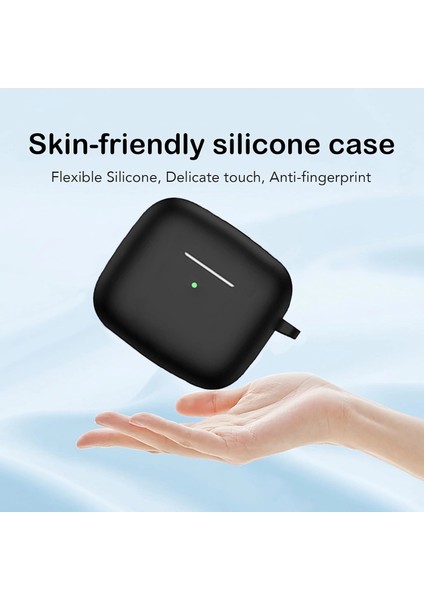 Caseonn Huawei Freeclip 2 Kılıf Askı Aparatlı Mat Silikon Siyah modelleri