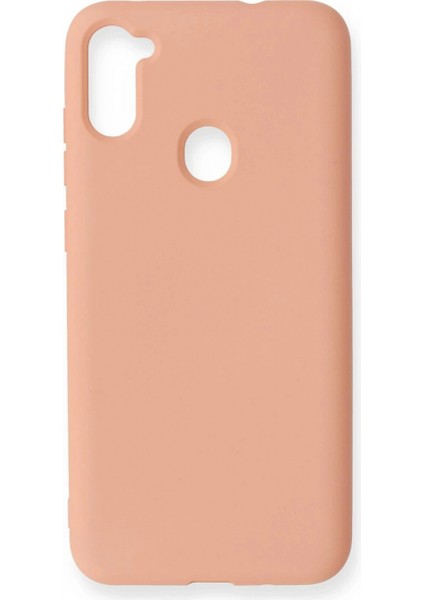 Ieg Samsung Galaxy A11 Kılıf Nano Içi Kadife Silikon - Pudra