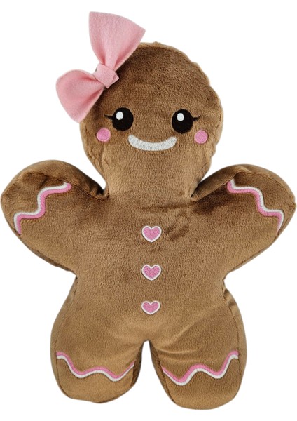 Kurabiye Kız Yılbaşı Dekorasyon 30 cm Peluş Oyuncak modelleri