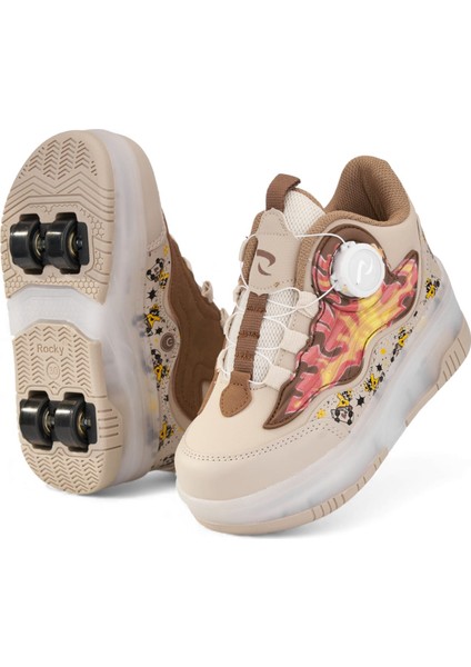 Çocuk Patenli Işıklı Çıkarılabilir 4 Tekerlekli Spor Ayakkabı modelleri