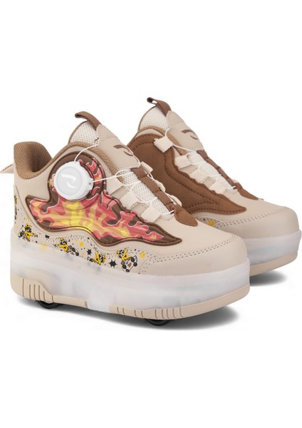 Çocuk Patenli Işıklı Çıkarılabilir 4 Tekerlekli Spor Ayakkabı fırsatları