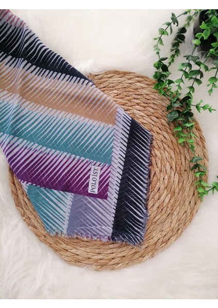 . - Pamuklu Flamlı Eşarp MS498