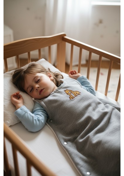 %100 Pamuk Uyku Tulumu –zürafa Nakışlı