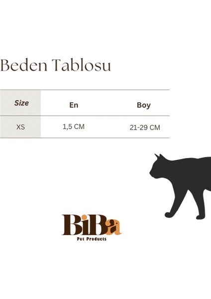 Biba Pet Chocolate Zilli Kedi Boyun Tasması modelleri