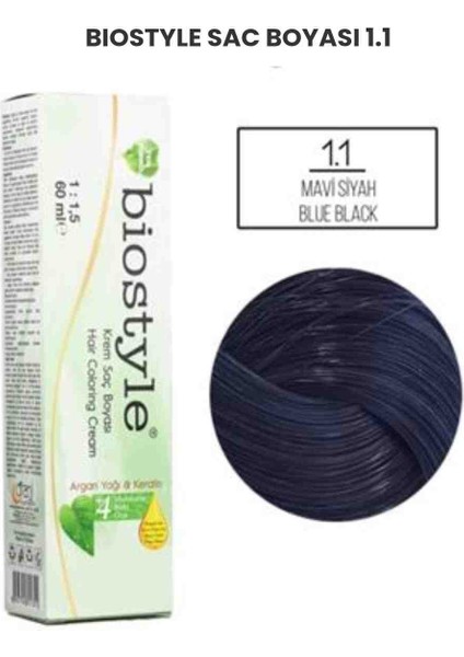 Saç Boyası 1.1 Mavi Siyah