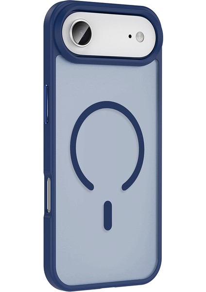 iPhone 17 Air Kılıf M-Safe Şarj Özellikli Mat Arka Yüzey Brvh Sio Kapak - Turuncu