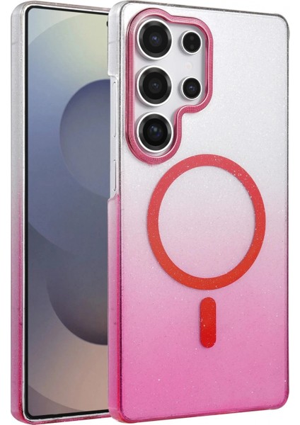 Ieg Samsung Galaxy S25 Ultra Glossy Magsafe Kapak - Pembe