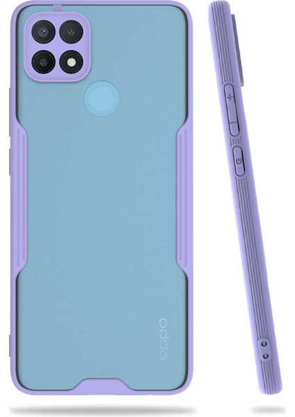 Oppo A15 Kılıf Brvh Parfe Kapak-Mor