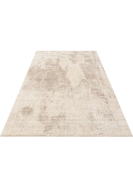 Grace Natural Beıge, Kendinden Desenli Yün, Viskon ve Pamuk Karışımlı Desenli Zarif Salon Halısı