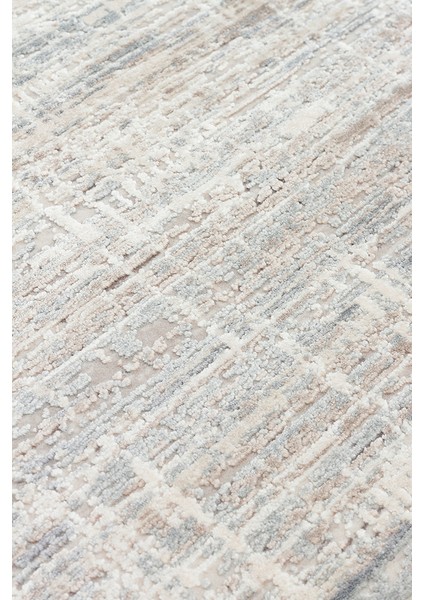 Athena Beıge Sık Dokuma Tekniği ile Üretilen Viskon Modern ve Sade Makine Halısı fırsatları