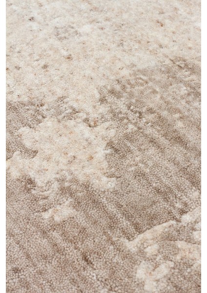 Grace Natural Beıge, Kendinden Desenli Yün, Viskon ve Pamuk Karışımlı Desenli Zarif Salon Halısı fırsatları