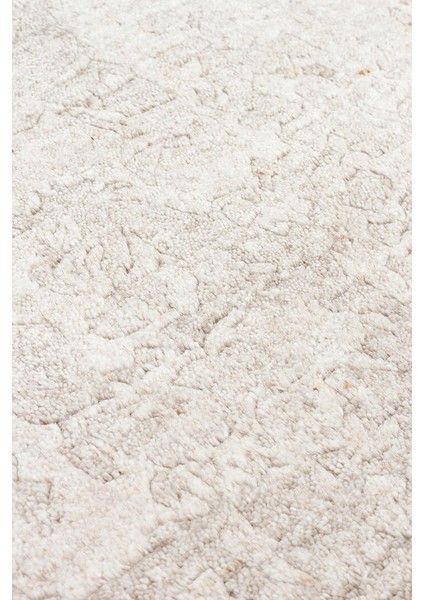 Grace Natural Beıge, Kendinden Desenli Yün, Viskon ve Pamuk Karışımlı Desenli Zarif Salon Halısı indirimleri