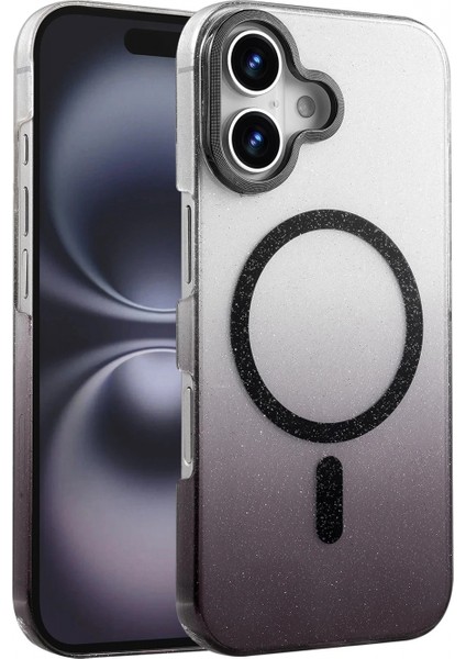 Ieg Apple iPhone 16 Plus Glossy Magsafe Kapak - Siyah