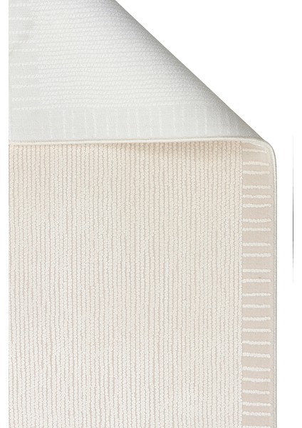 Athena Border Ivory Sık Dokuma Tekniği ile Üretilen Viskon Modern ve Sade Makine Halısı fiyatları