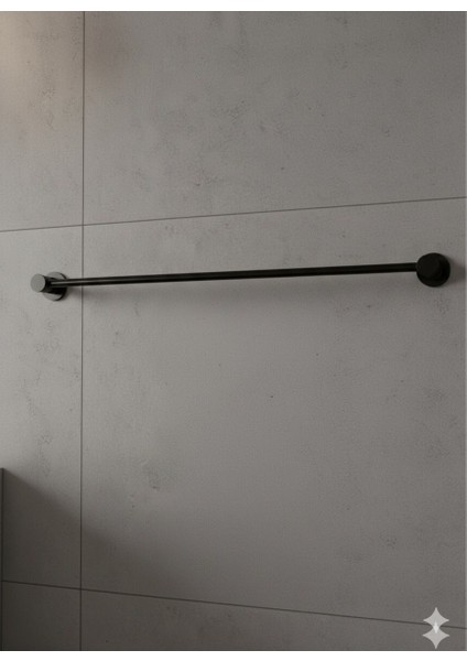 Siyah Alüminyum Banyo Seti – Havluluk & Tuvalet Kağıtlığı (Çift Taraflı Bantlı) fırsatları