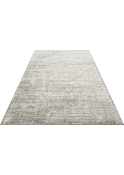 Toronto Grey, %100 El Dokuma, Yün ve Viskon Karışımlı Country Tarzı Salon Oturma Odası Halısı