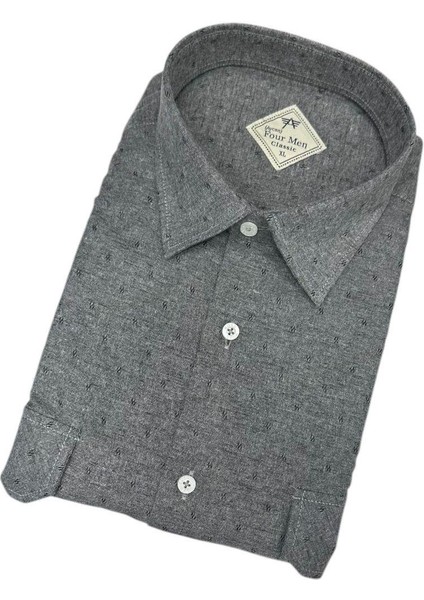 Klasik %100 Cotton Uzun Kollu Terletmeyen Kışlık Flanel Terletmeyen Gömlek (Regular Kalıp) fiyatları