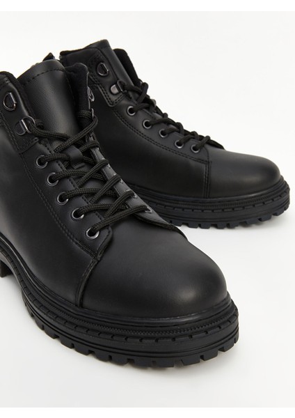 Yeni Sezon Bağcıklı Deri Görünümlü Erkek Bot modelleri