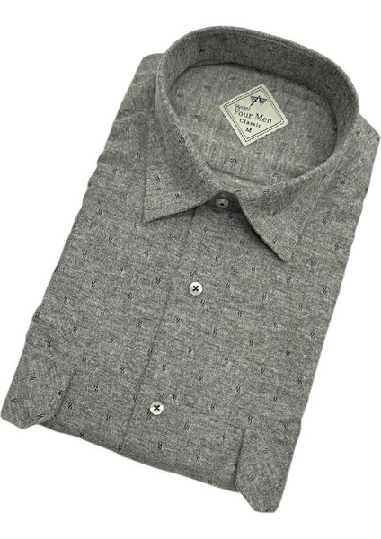 Klasik %100 Cotton Uzun Kollu Terletmeyen Kışlık Flanel Gömlek (Regular Kalıp) fiyatları