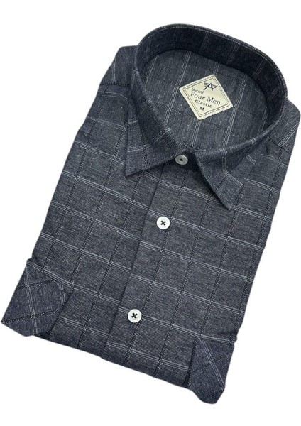 Klasik %100 Cotton Uzun Kollu Terletmeyen Kışlık Flanel Terletmeyen Gömlek (Regular Kalıp) fiyatları